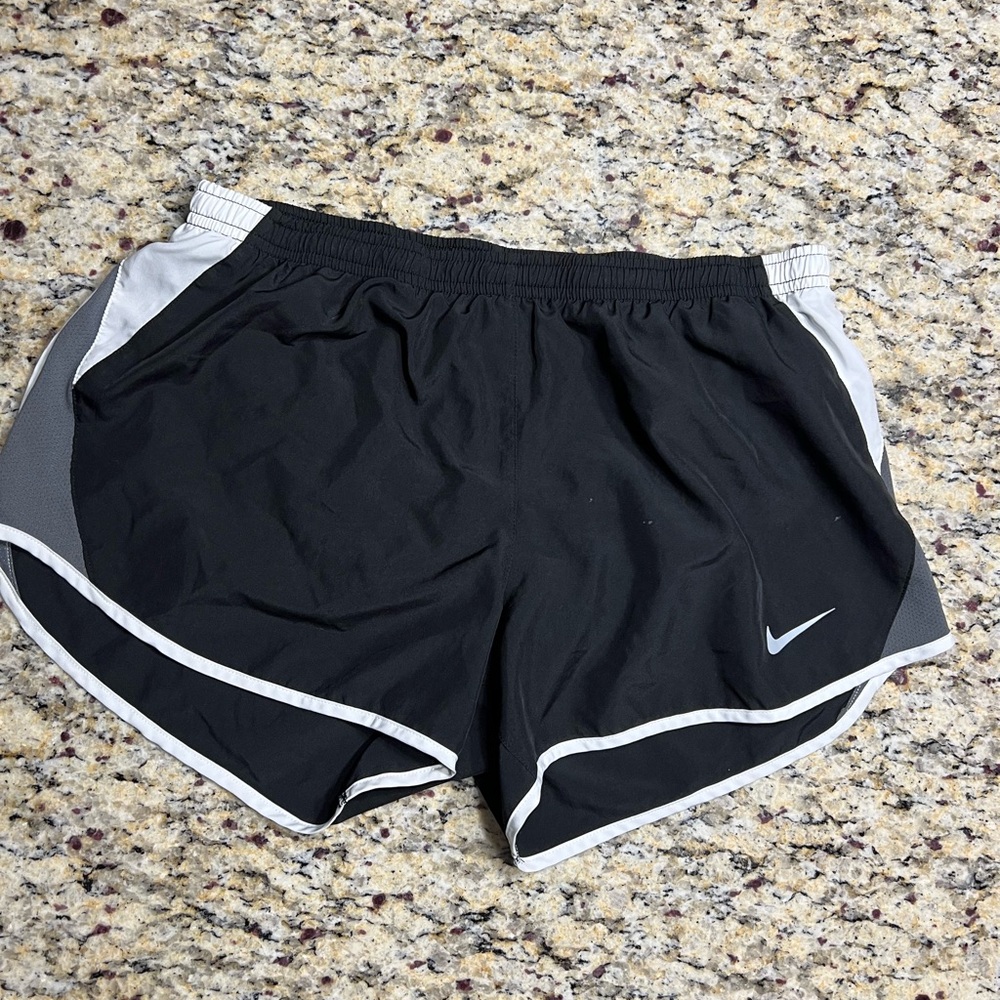 Nike Women's Black and Gray Athletic Shorts